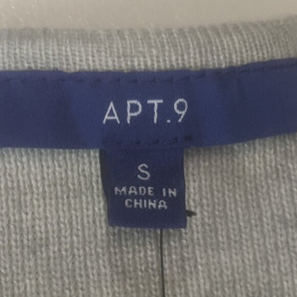 NWT Apt. 9 Size small Open Cardigan Tan/Gray/White - Picture 7 of 12